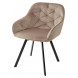 Стул GALE BLUVEL-40 BEIGE, велюр/ черный каркас, поворот.360 град. М-City