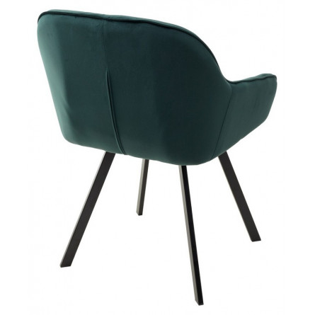 Стул GALE BLUVEL-78 GREEN, велюр/ черный каркас, поворот.360 град., М-City