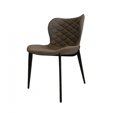Стул КЛОД, цвет Kiprus-04 Коричневый, искусственная замша / черный каркас М-City