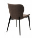 Стул КЛОД, цвет Kiprus-04 Коричневый, искусственная замша / черный каркас М-City Стул КЛОД, цвет Kiprus-04 Коричневый, искусственная замша / черный каркас М-City