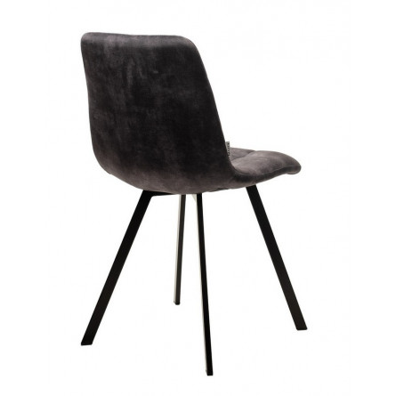 Стул CHILLI SQUARE VT5001-3 античный серый, велюр без "пальчиковый"/ черный каркас М-City