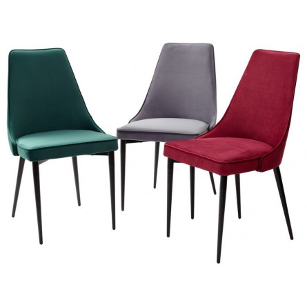 Стул NEPAL-P ГРАФИТ 14, велюр/ черный каркас М-City