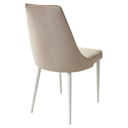 Стул NEPAL-P ЛАТТЕ 25, велюр/ белый каркас М-City