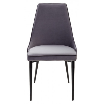 Стул NEPAL-P СЕРЫЙ 27, велюр/ черный каркас М-City