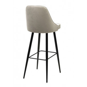Барный стул NEPAL-BAR ЛАТТЕ 25, велюр/ черный каркас (H78cm) М-City