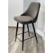 Полубарный стул NEPAL-PB ГРАФИТ 14, велюр/ черный каркас (H68cm) М-City Полубарный стул NEPAL-PB ГРАФИТ 14, велюр/ черный каркас (H68cm) М-City