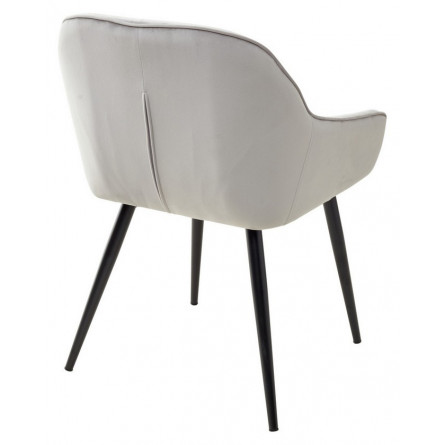 Стул BREEZE BLUVEL-03 LIGHT GREY, велюр / черный каркас М-City