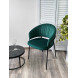 Стул JUST, цвет Velutto 33 Изумрудный, велюр / черный каркас М-City Стул JUST, цвет Velutto 33 Изумрудный, велюр / черный каркас М-City