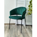 Стул JUST, цвет Velutto 33 Изумрудный, велюр / черный каркас М-City Стул JUST, цвет Velutto 33 Изумрудный, велюр / черный каркас М-City