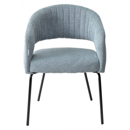 Стул SNUG WZ2042-14 морская волна, фактурный велюр/ черный каркас, M-City