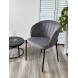 Стул ДЕНИ, цвет Velutto 32 Антрацитовый, велюр / черный каркас М-City Стул ДЕНИ, цвет Velutto 32 Антрацитовый, велюр / черный каркас М-City