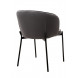 Стул ДЕНИ, цвет Velutto 32 Антрацитовый, велюр / черный каркас М-City Стул ДЕНИ, цвет Velutto 32 Антрацитовый, велюр / черный каркас М-City