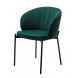 Стул ДЕНИ, цвет Velutto 33 Изумрудный, велюр / черный каркас М-City
