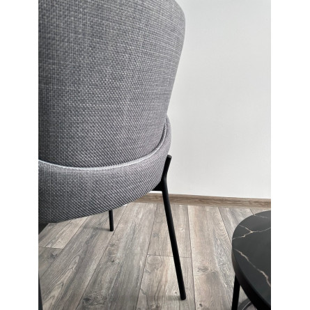 Стул МИЛ цвет Florida Grey-Steel, ткань / черный каркас М-City