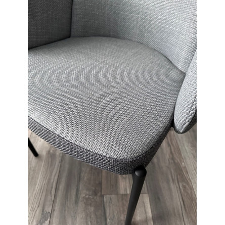 Стул МИЛ цвет Florida Grey-Steel, ткань / черный каркас М-City