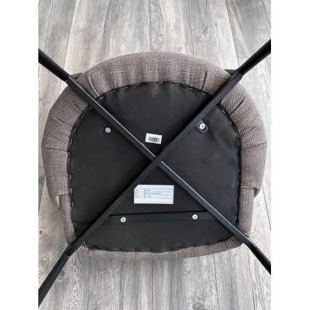 Стул МИЛ цвет Florida Mocco-Latte, ткань / черный каркас М-City