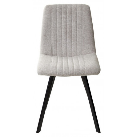 Стул ELVIS WZ2042-02 светло-бежевый фактурный велюр/ черный каркас М-City