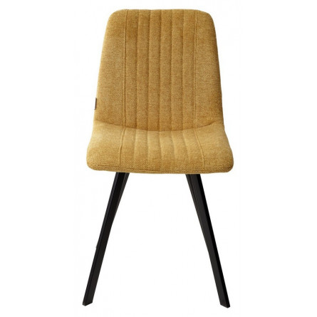 Стул ELVIS WZ2042-05 горчичный фактурный велюр/ черный каркас М-City