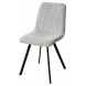 Стул ELVIS WZ2042-19 галечный серый фактурный велюр/ черный каркас М-City