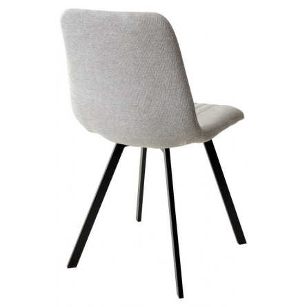 Стул ELVIS WZ2042-19 галечный серый фактурный велюр/ черный каркас М-City