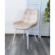 Стул MIAMI G062-03 светлый беж, велюр / белый каркас М-City Стул MIAMI G062-03 светлый беж, велюр / белый каркас М-City