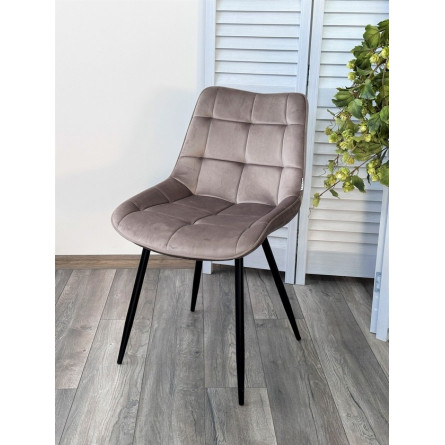 Стул MIAMI G062-13 кварцевый, велюр / черный каркас М-City