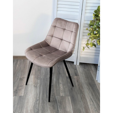 Стул MIAMI G062-13 кварцевый, велюр / черный каркас М-City