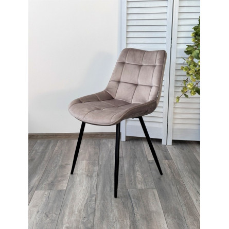 Стул MIAMI G062-13 кварцевый, велюр / черный каркас М-City