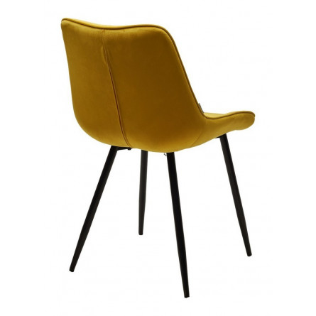 Стул MIAMI G062-20 желтый, велюр / черный каркас М-City