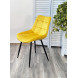 Стул MIAMI G062-20 желтый, велюр / черный каркас М-City Стул MIAMI G062-20 желтый, велюр / черный каркас М-City