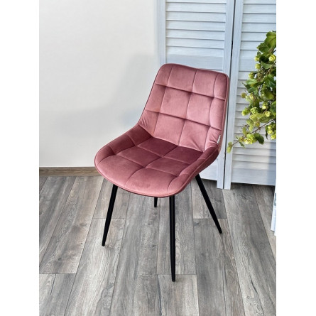 Стул MIAMI G062-23 пепел розы, велюр / черный каркас М-City