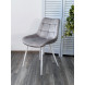 Стул MIAMI G062-37 светло-серый, велюр / белый каркас М-City Стул MIAMI G062-37 светло-серый, велюр / белый каркас М-City