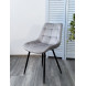Стул MIAMI G062-37 светло-серый, велюр / черный каркас М-City Стул MIAMI G062-37 светло-серый, велюр / черный каркас М-City