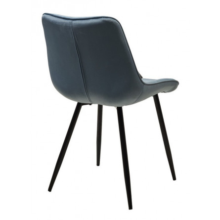 Стул MIAMI G062-43 пудровый голубой, велюр / черный каркас М-City