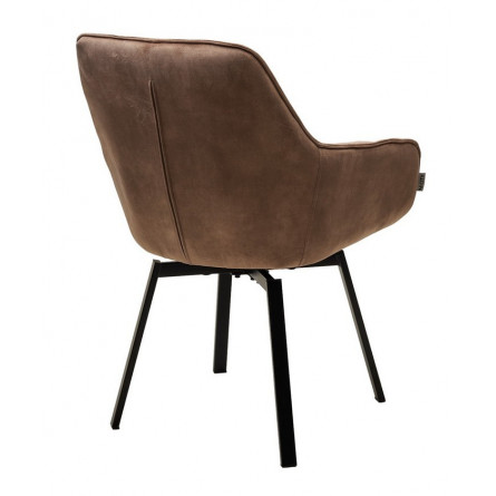 Стул MAVERICK VT5001-2 античный бежевый, велюр без "пальчиковый"/ черный, поворот.360 град. М-City