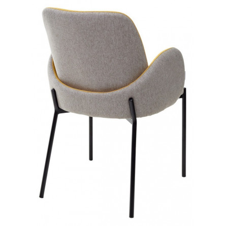 Стул NIKKI VF106 желтый / VF120 серый / черный каркас М-City