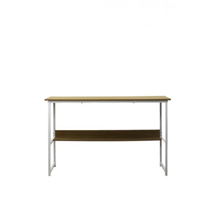 Компьютерный стол LUCIA H475 Дуб натуральный / белый каркас M-city