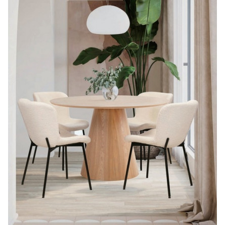 Стол LAURI 120 цвет OAK-57C (AT-5592S) Дуб натуральный M-city