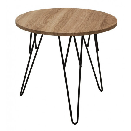 Журнальный столик ОСТИН Дуб сонома / черный каркас M-City