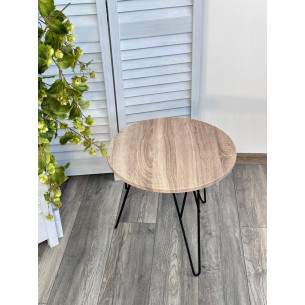 Журнальный столик ОСТИН Дуб сонома / черный каркас M-City