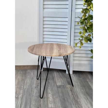 Журнальный столик ОСТИН Дуб сонома / черный каркас M-City