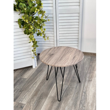 Журнальный столик ОСТИН Ореховый дубослив / черный каркас M-City