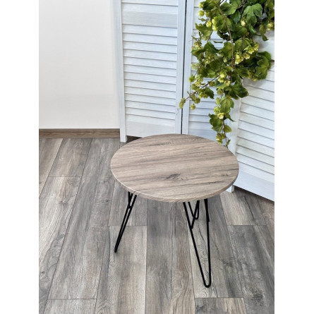 Журнальный столик ОСТИН Ореховый дубослив / черный каркас M-City