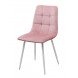 Стул BARI UF910-07 PINK, велюр / белый каркас М-City