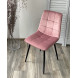 Стул BARI UF910-07 PINK, велюр / черный каркас М-City Стул BARI UF910-07 PINK, велюр / черный каркас М-City