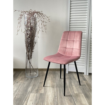 Стул BARI UF910-07 PINK, велюр / черный каркас М-City