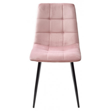 Стул BARI UF910-07 PINK, велюр / черный каркас М-City