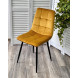 Стул BARI UF910-10 YELLOW, велюр / черный каркас М-City Стул BARI UF910-10 YELLOW, велюр / черный каркас М-City