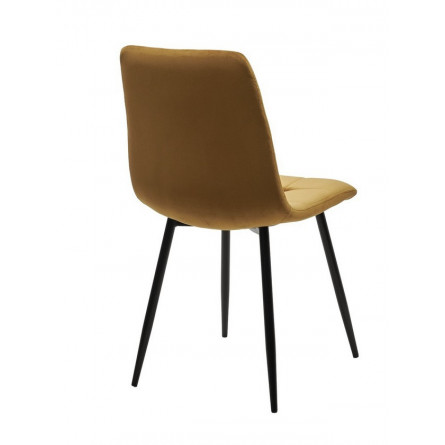 Стул BARI UF910-10 YELLOW, велюр / черный каркас М-City