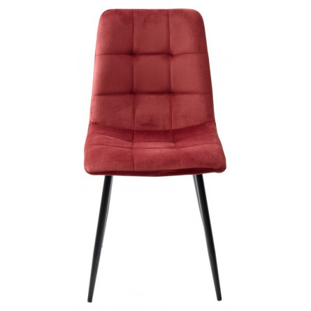 Стул BARI UF910-11 WINE RED, велюр / черный каркас М-City